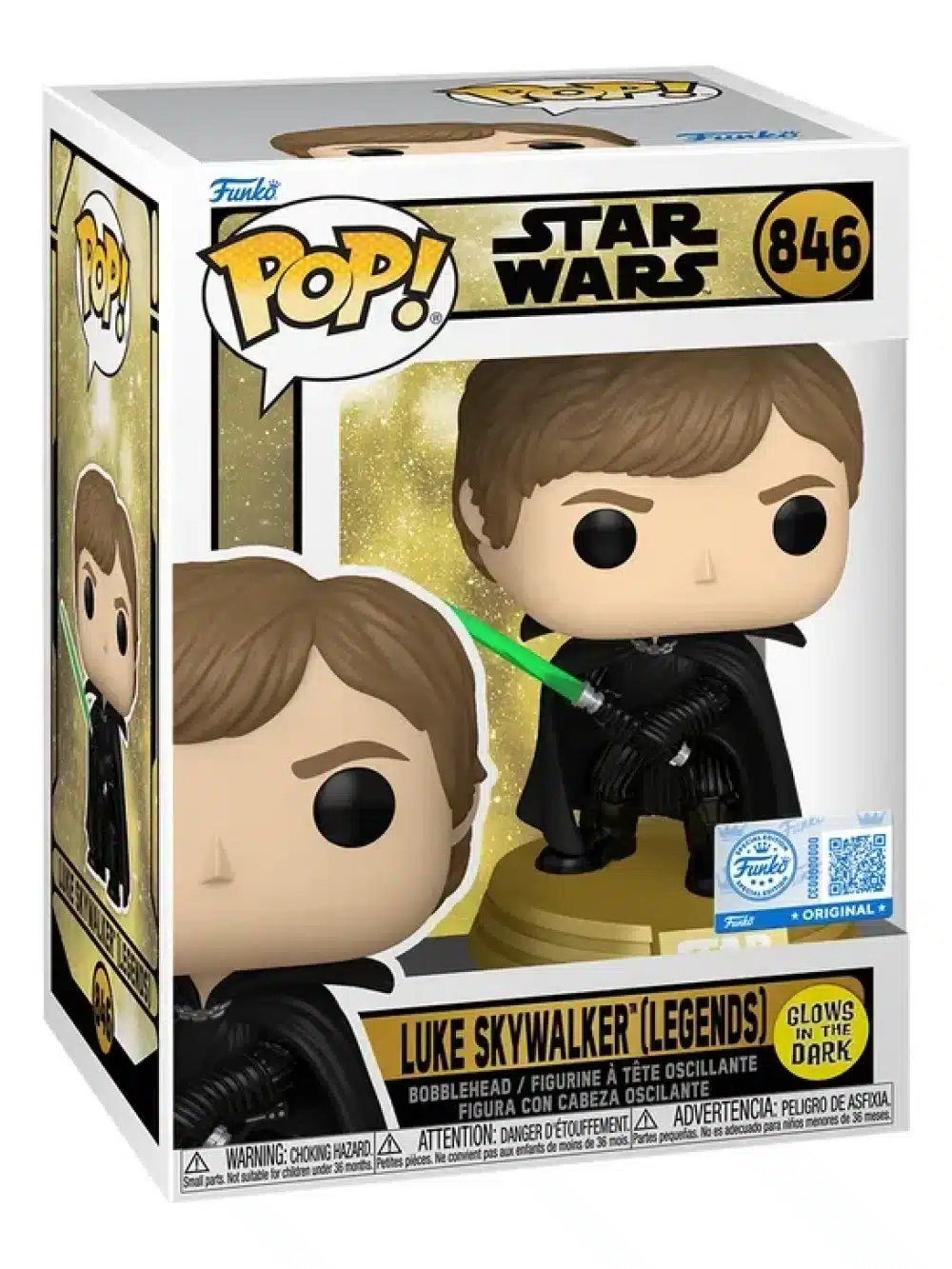 Funko Pop! 846 Original Luke (legends) Glows Star Wars