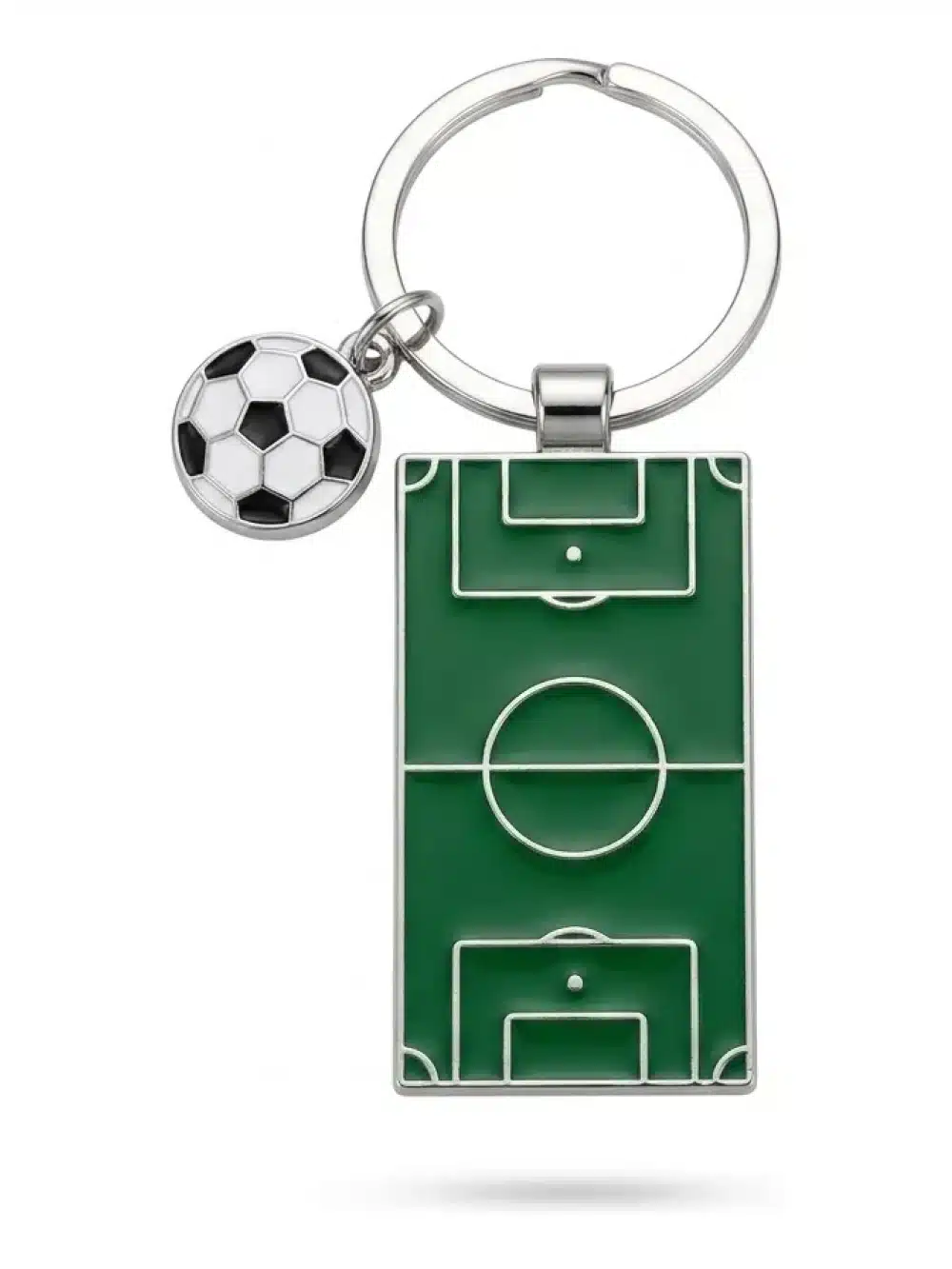 Llavero Metalico Campo De Futbol Y Balon