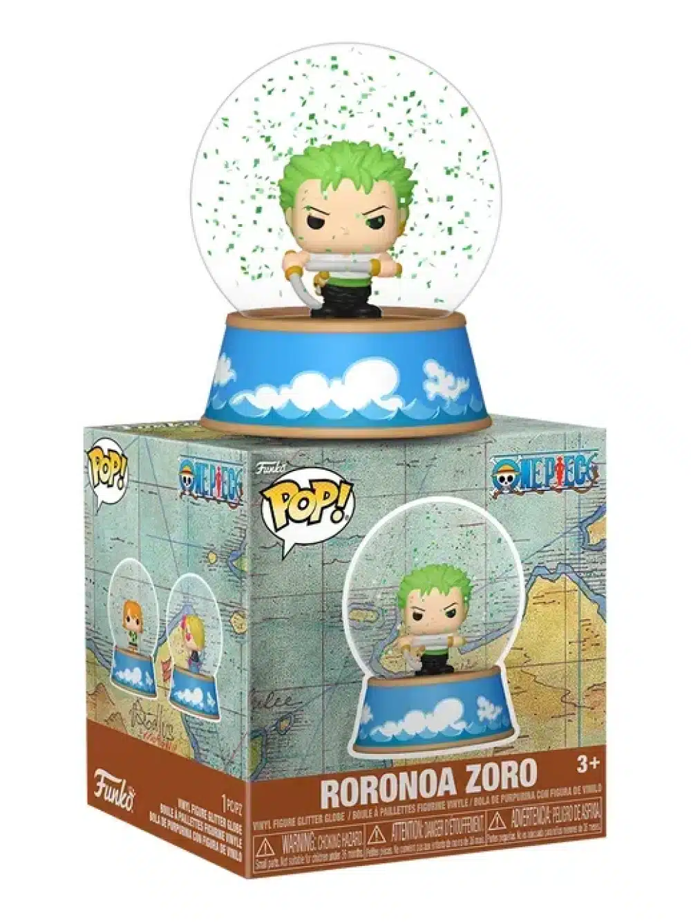 Funko Pop! Mini Glitter Globe Zoro One Piece