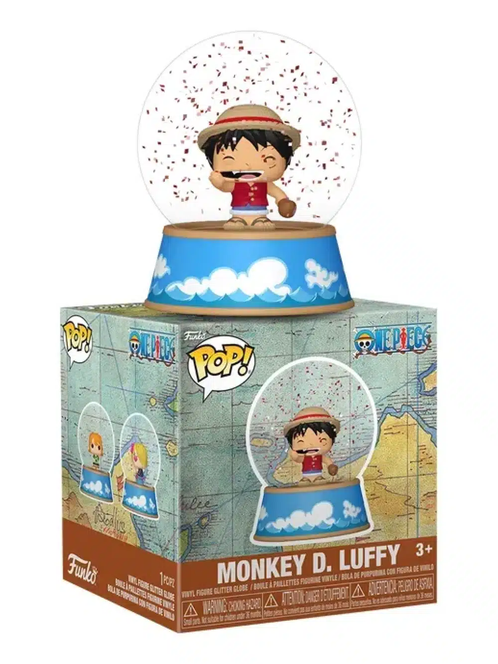 Funko Pop! Mini Glitter Globe Luffy One Piece