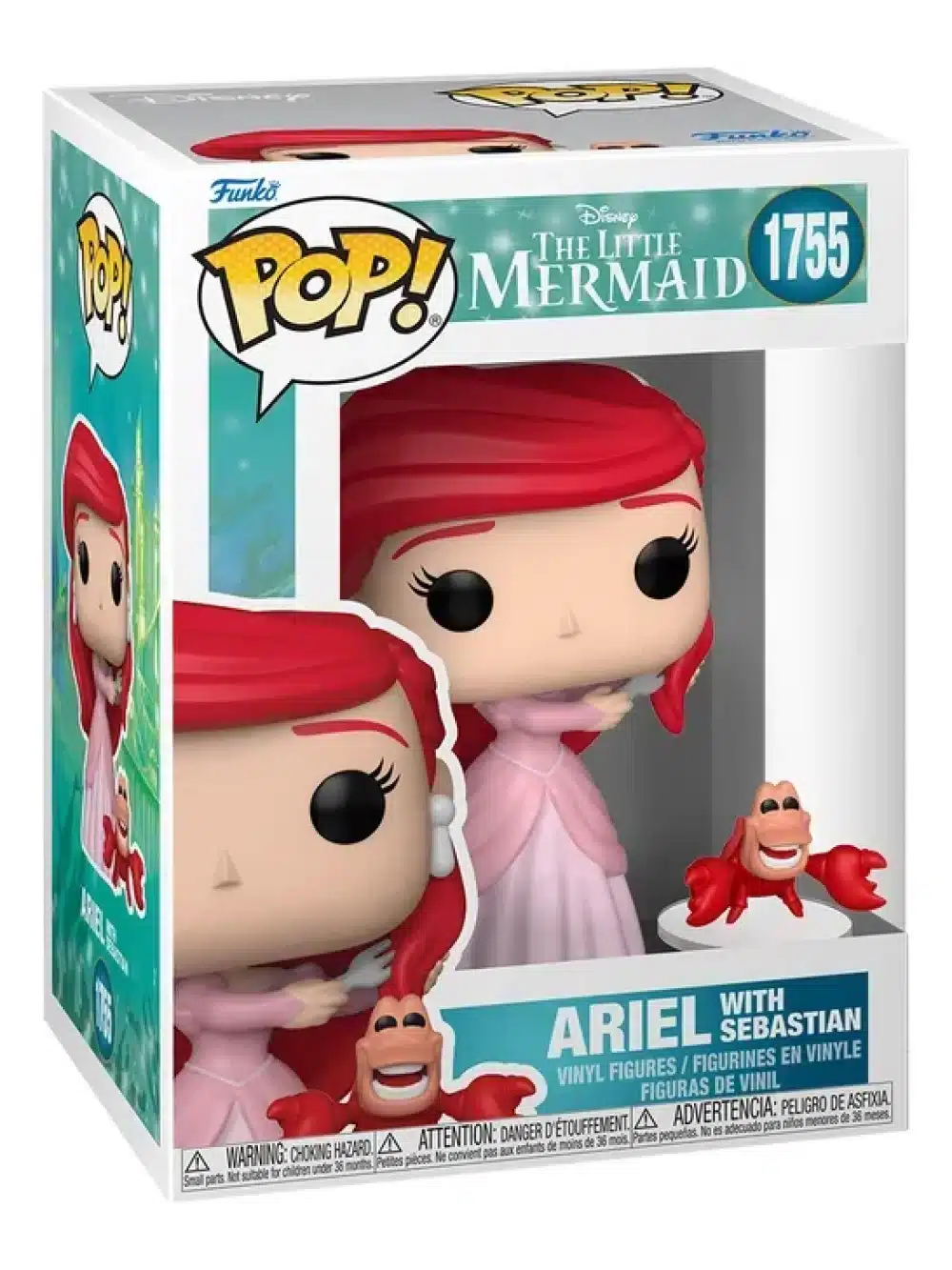 Funko Pop! 1755 Original Ariel Con Sebastian La Sirenita