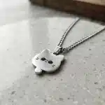 Collar Plateado Gato Gojo Jujutsu Kaisen