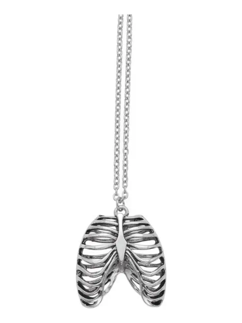 Collar Plateado Caja Torácica