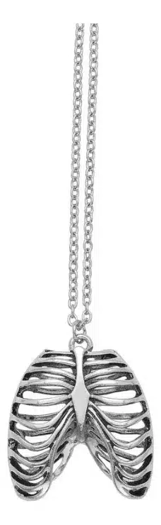 Producto Collar Plateado Caja Torácica