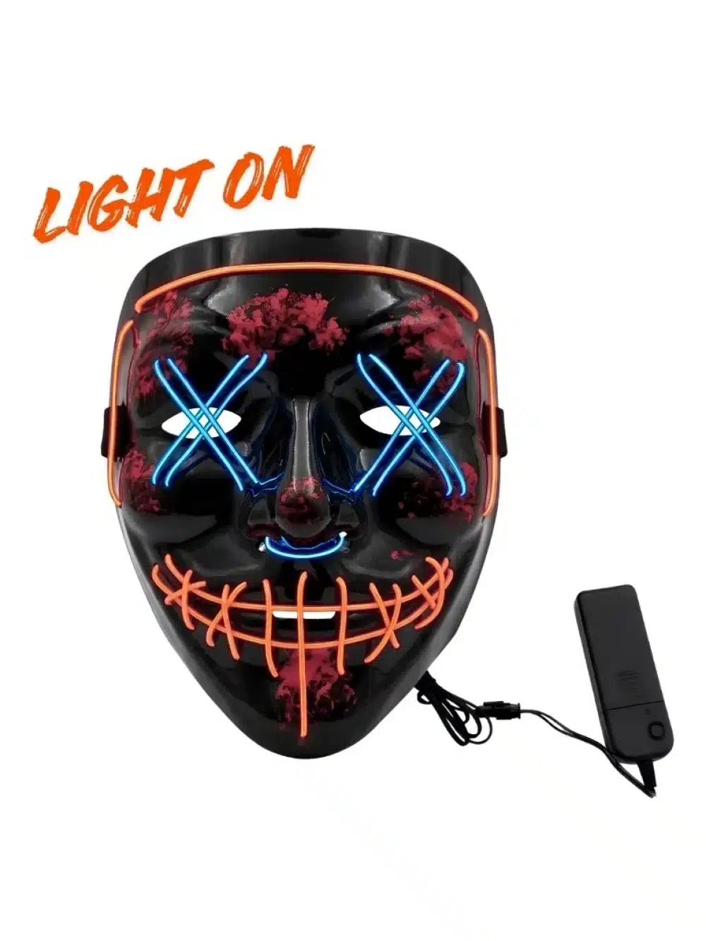 Mascara La Purga Con Luz Led Azul Y Naranja V2