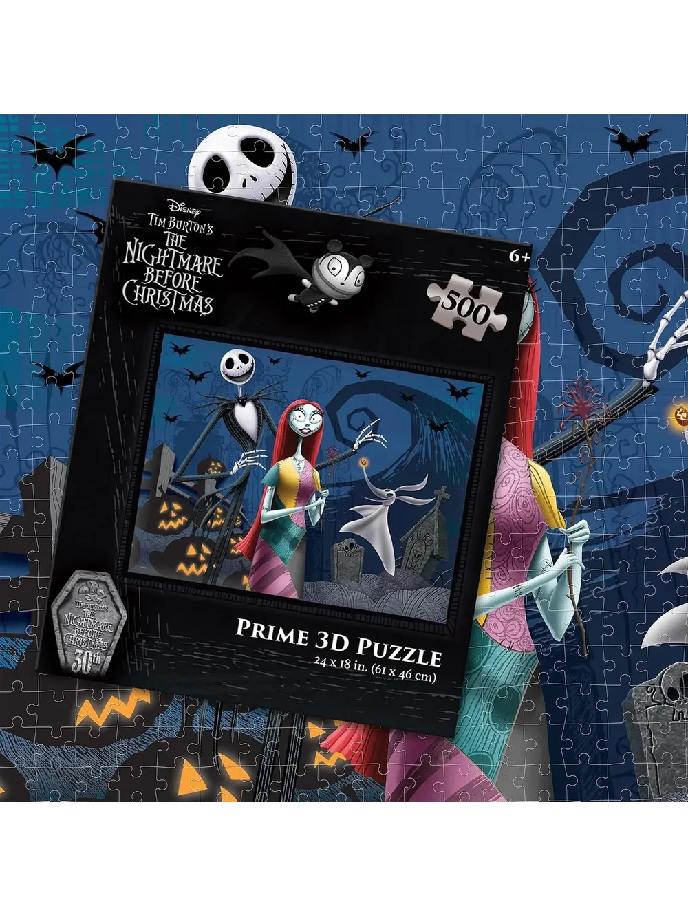 Rompecabezas Jack Y Sally Extraño Mundo De Jack 30th 500pzas
